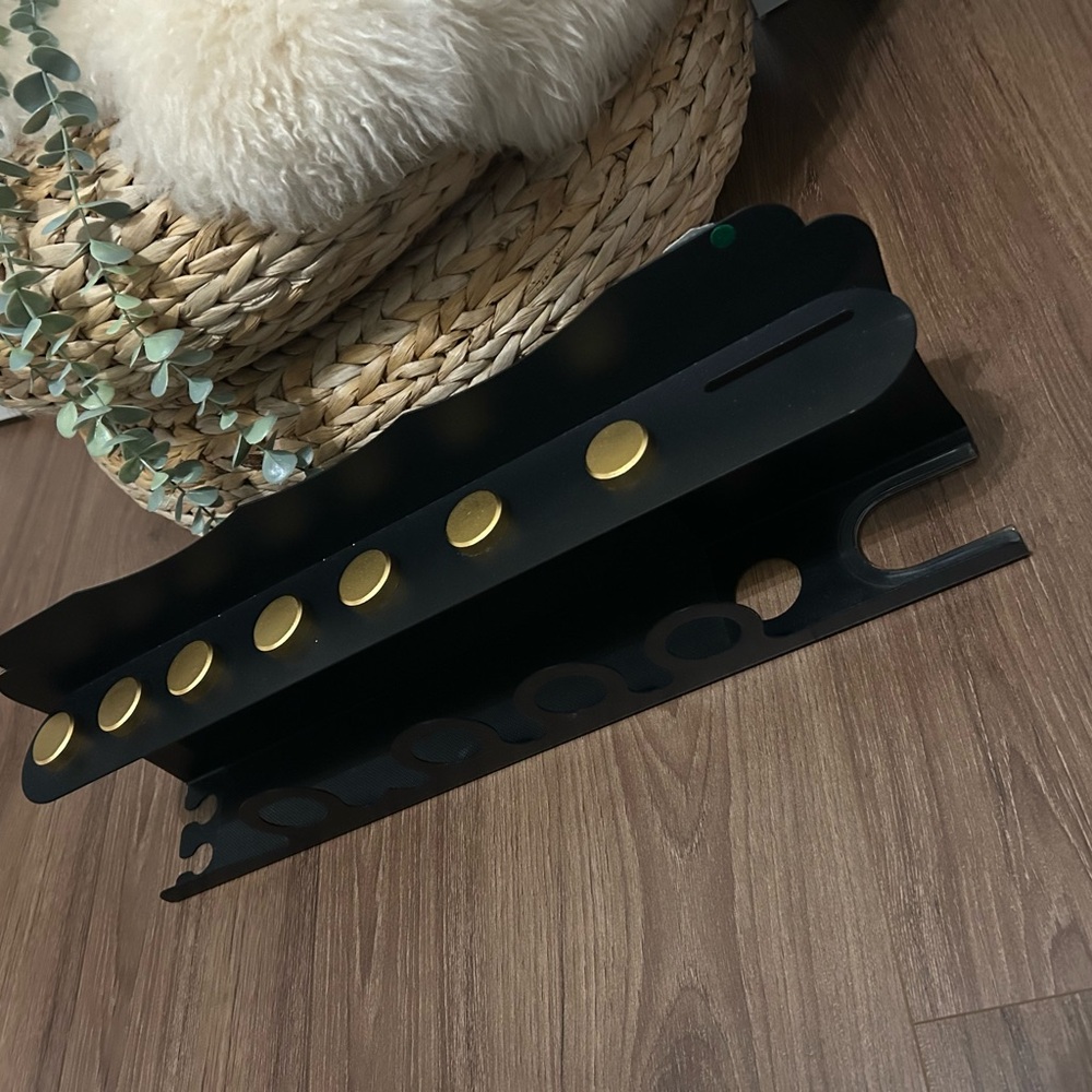 Black and Gold Wall Shelf